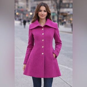 Pink Coach Coat Size Medium